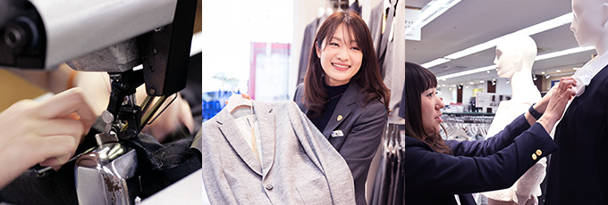 企画開発、デザイン、販売など、ものづくりを支えるプロフェッショナルたち